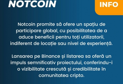 Ce este NotCoin, al 54-lea proiect lansat de Binance Launchpool